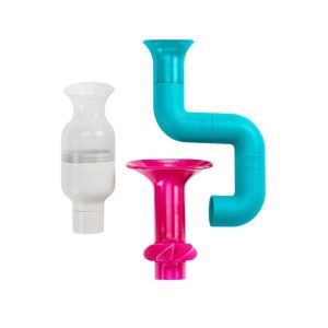 Boon BUNDLE Building Toddler Bath Tub Toy with Pipes Cogs and Tubes: BPA-Free, Creative Thinking, Motion, Spinning Shapes