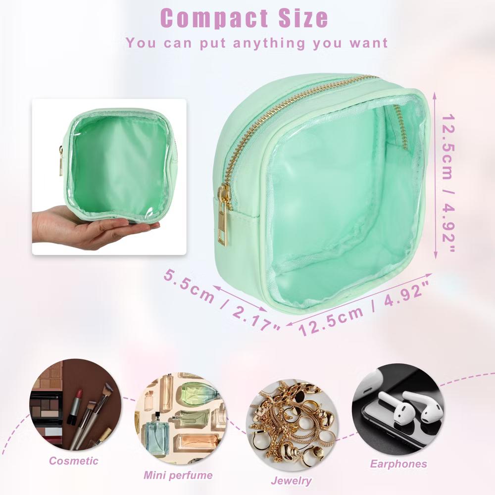 Waterproof Clear Mini Makeup Bag 1 Pc - Image 3
