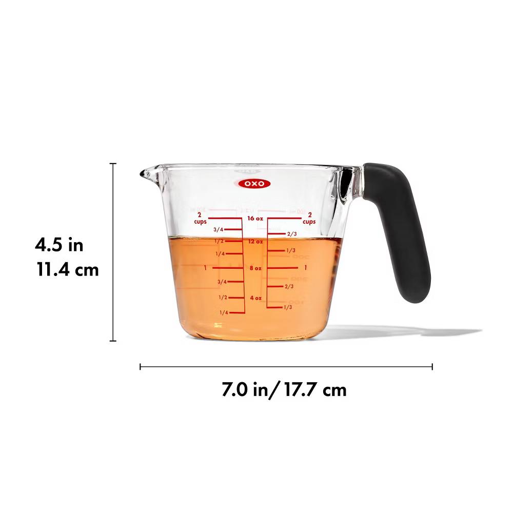 2c Glass Measuring Cup: Clear, Dishwasher-Safe, 2 Cup Capacity, Lifetime Limited Warranty - Image 4