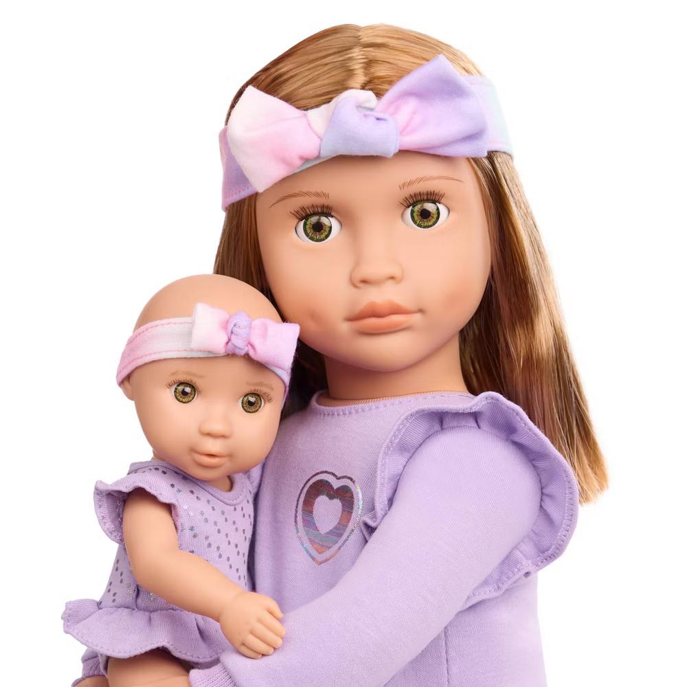 Tory & Riley 18" Babysitter Doll & Baby Doll Sister with Accessories Playset: Plastic & Polyester Doll Set - Image 5