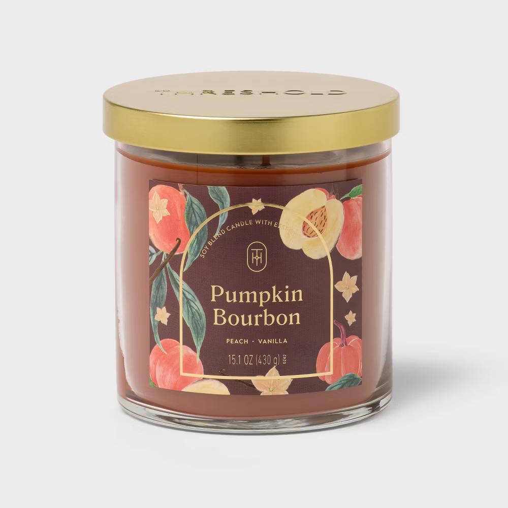 2 Wick Glass Jar Candle with Lid 15.1oz - Image 31