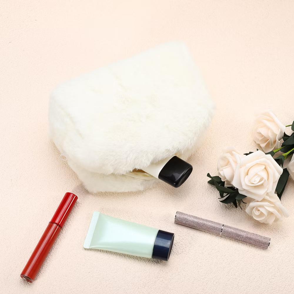 Cosmetic Travel Zipper Multi-functional Small Plush Makeup Bag 1 Pc - Image 20