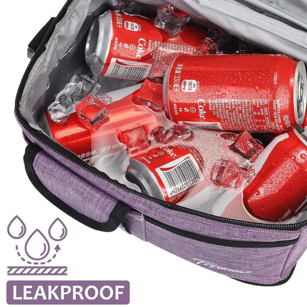 Dual Compartment Insulated Lunch Bag, Leakproof Lunch Tote with Front Pocket, Insulated Lunch Cooler Bag with Back Mesh Pocket - Image 46