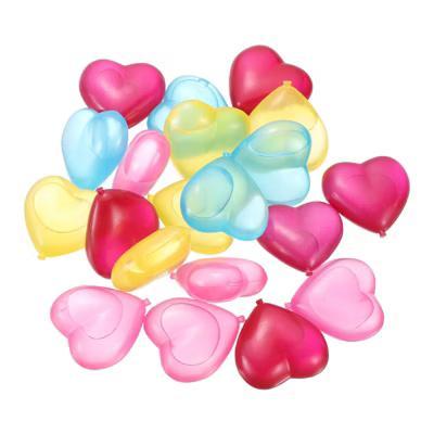 Plastic Durable Lightweight Heart Shape Ice Cube Tray 4 x 3.5cm / 1.57 x 1.38 Inch Yellow/Blue/Pink/Red 24 Pcs - Image 2