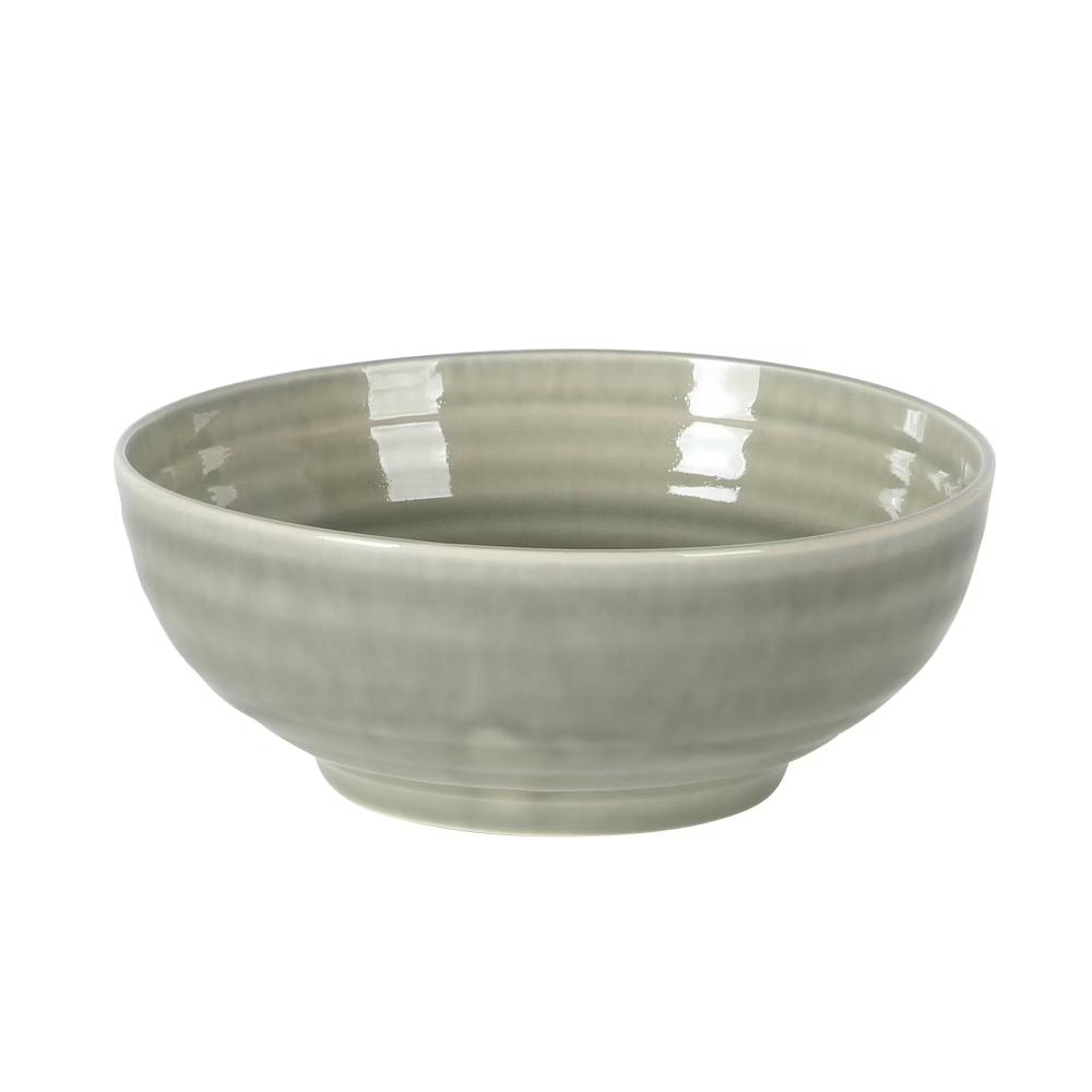 Eclipse Swirls Plates and Bowls Sets, 12-Piece Stoneware Dinnerware Sets, Reactive Glaze Dish Set - Image 4