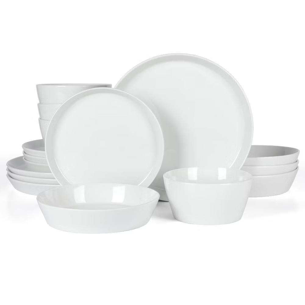 Martha Stewart Selma Chip & Scratch Resistant Dinnerware Set, Plates and Bowls Dishes Set - Image 14
