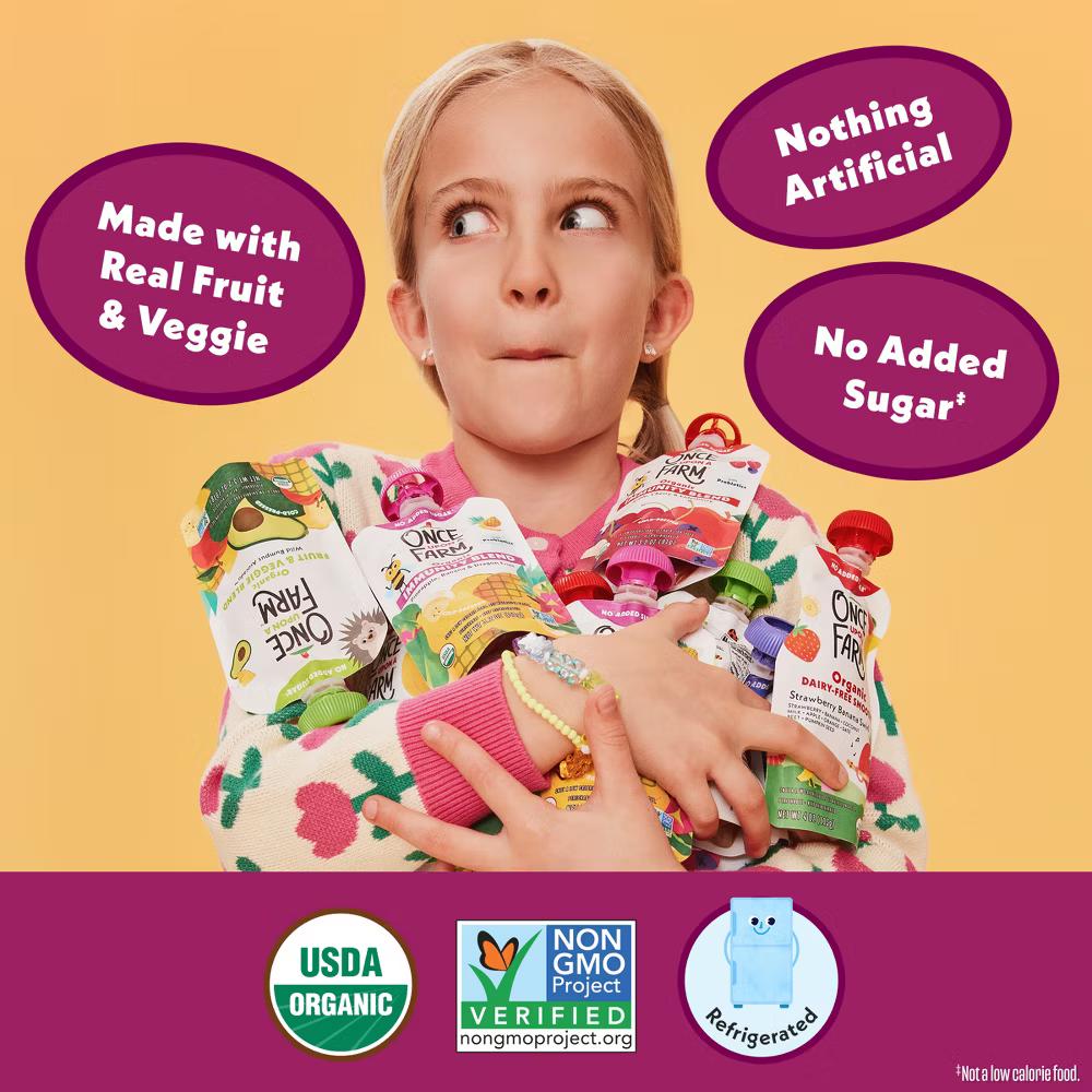 OhMyMegaVeggie Apple, Carrot, Beet Organic ' Snack - 3.2oz Pouch - Image 11