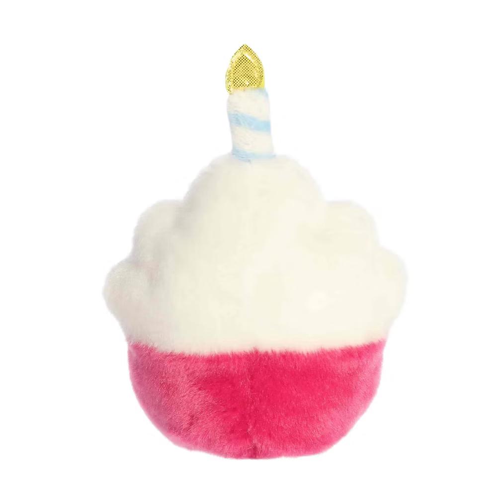 Mini Sparkle Birthday Cupcake Palm Pals Adorable Stuffed Animal Pink 4.5"