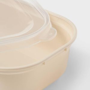10pc (Set of 5) Single Compartment Plastic Meal Prep Container Set