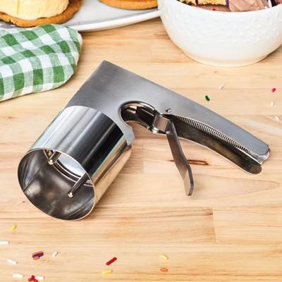 The Lakeside Collection Classic Retro Stainless Steel Cylinder Ice Cream Scoop with Handle - Image 4