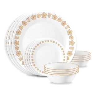 16pc Butterfly Gold Dinnerware Set
