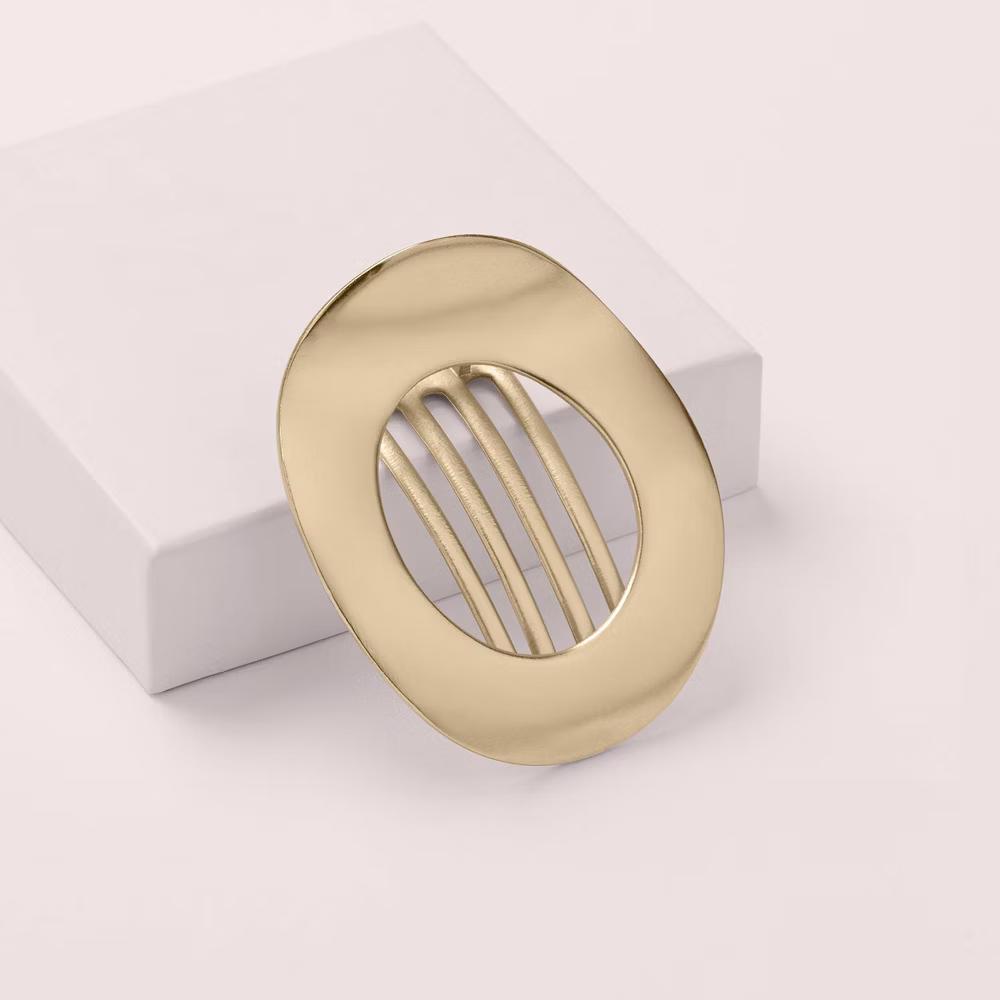 The Hair Edit Gilded Ellipse Flat Lay Claw Clip - Image 4