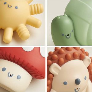 Squirt Bath Toy - Characters: Educational Focus, Fine Motor Skills, 4 Pieces