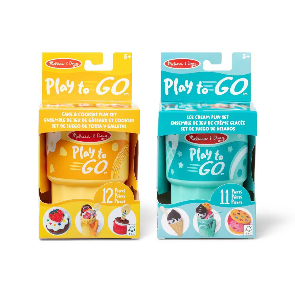 Play to Go 2-Pack: Cake and Cookies And Ice Cream, Play Food Travel Toys - Image 2