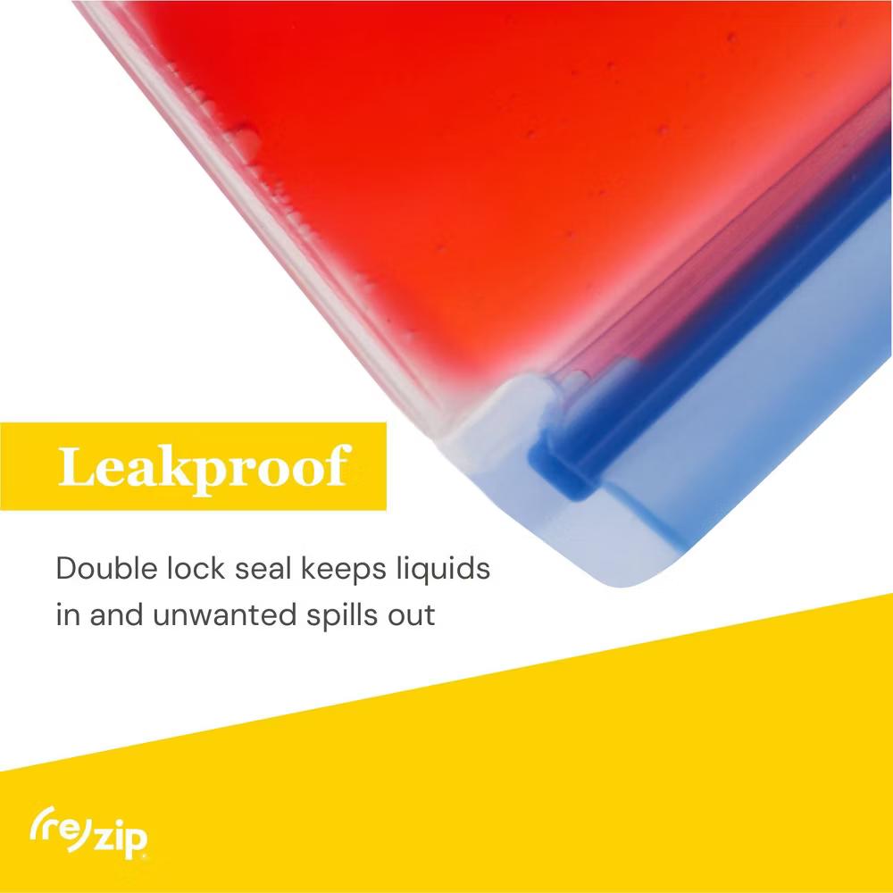 (re)zip Reusable Leakproof Flat Sandwich Lunch Bags - 5pk - Image 2