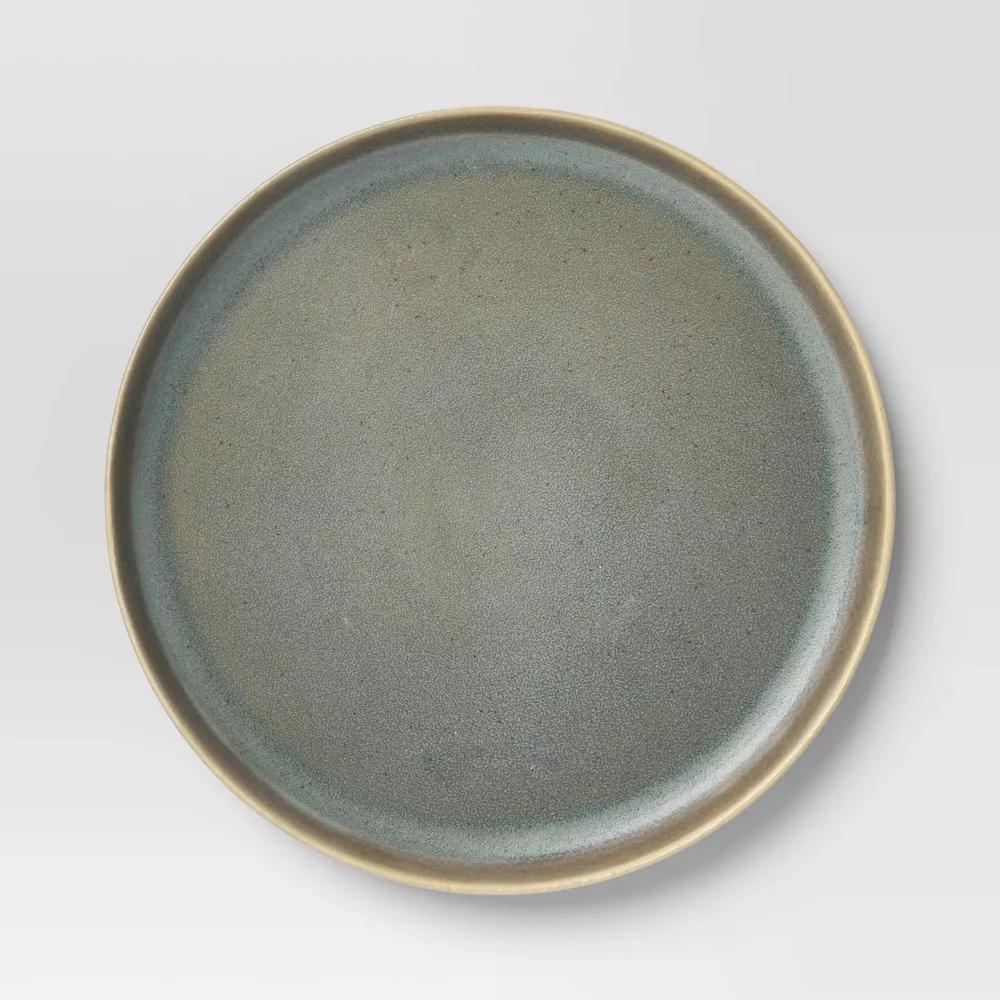 12pc Stoneware Tilley Dinnerware Set Olive Green