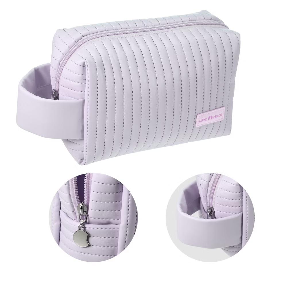 Faux Leather Small Makeup Bag - Image 35