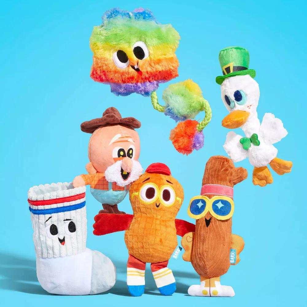 Snack Pack Jim Sock Dog Plush Toy: Squeaks, Chew, Occupy, Cuddle, All Sizes - Image 2