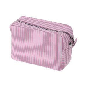 Large Striped Pattern Makeup Bag 1Pc