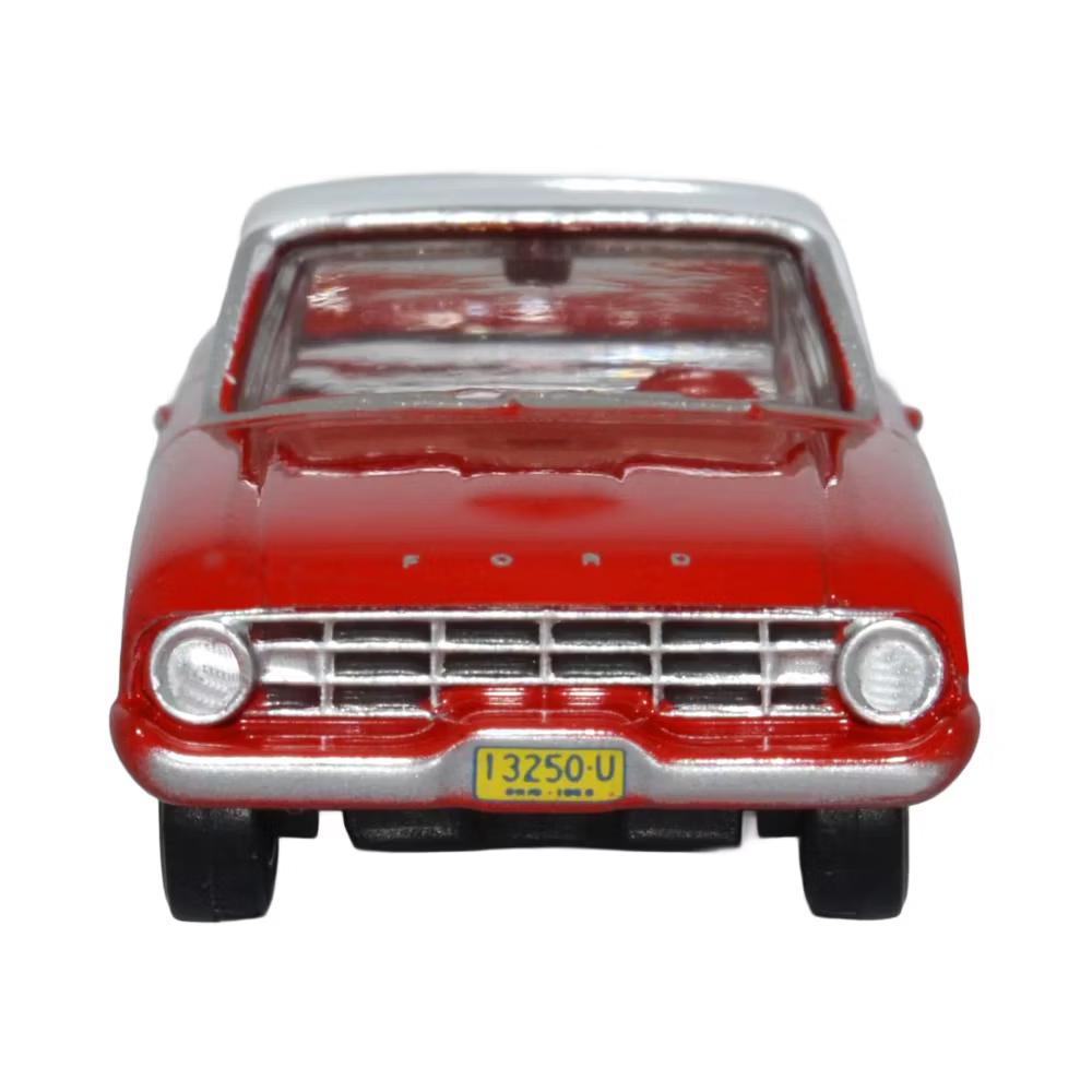 1960 Ford Falcon Ranchero Monte Carlo Red with Corinthian White Top 1/87 (HO) Scale Diecast Model Car - Image 4