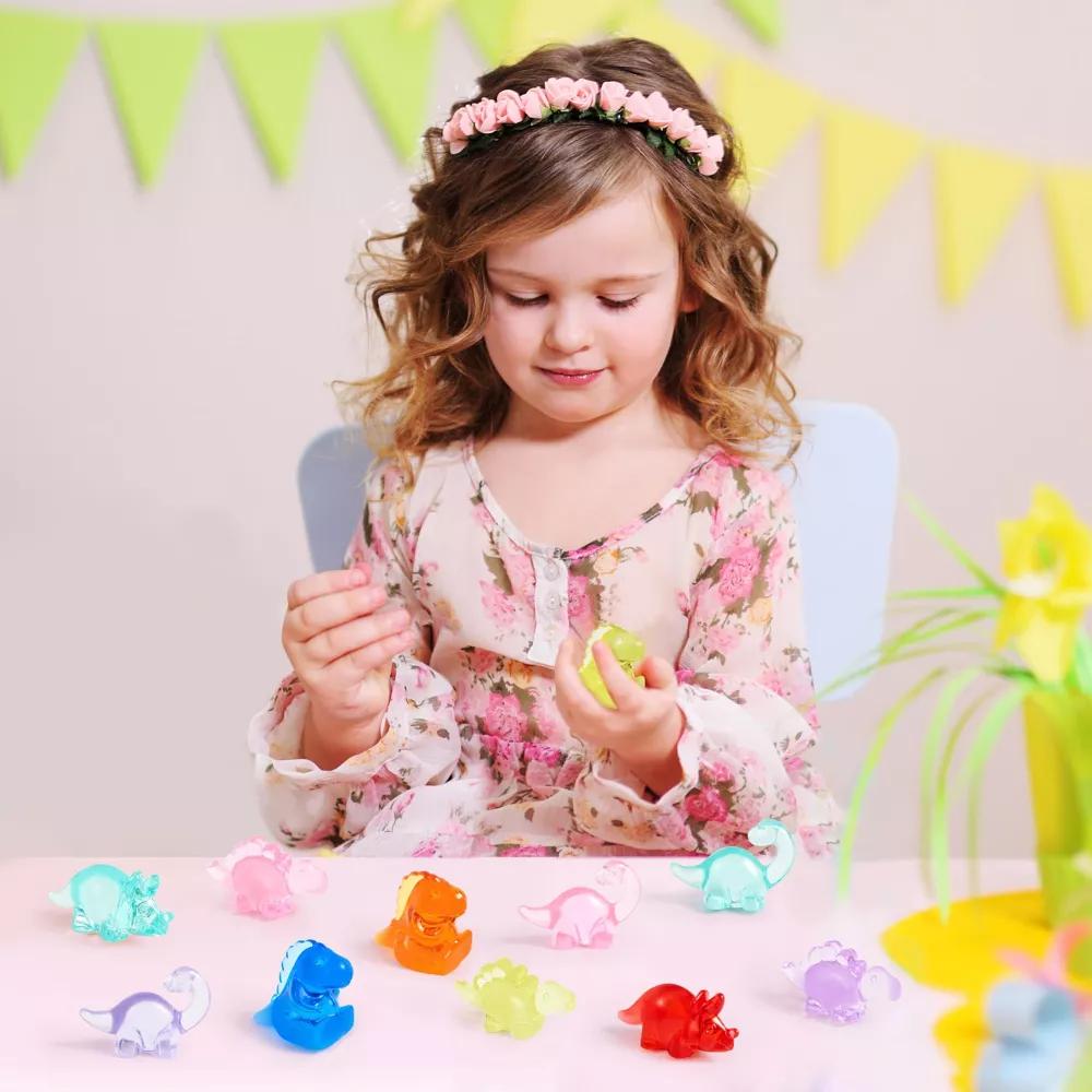 50-Piece Mini Dinosaur Figures Set, Tiny Resin Dinosaur Figurines for Crafts, Slime Charms, DIY Scenes, Party Favors & Vase Fillers - Image 3