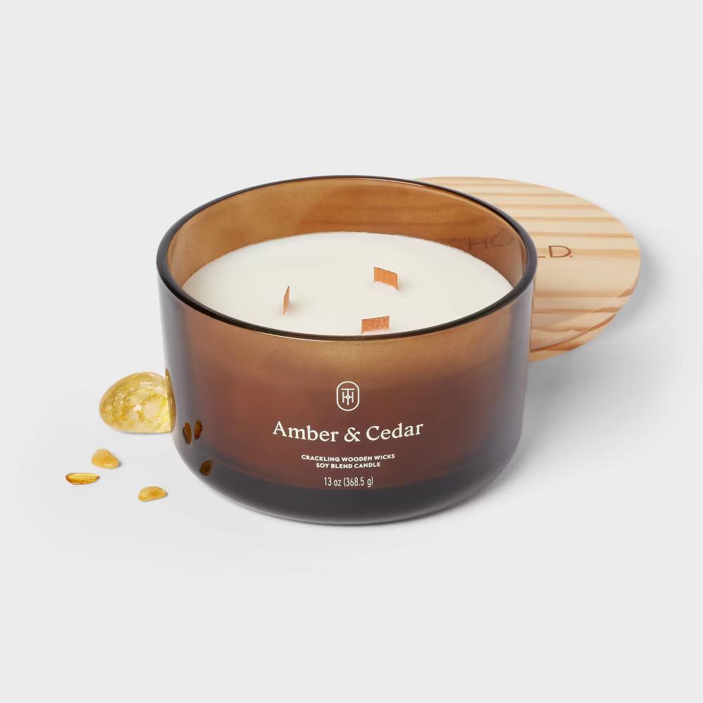 Glass Wooden Wick Jar Candle - Image 47