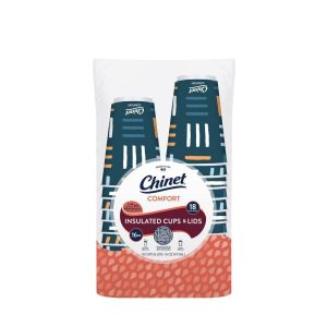 Comfort Cup - 18ct/16oz: Disposable Paper Drinkware, Solid Pattern