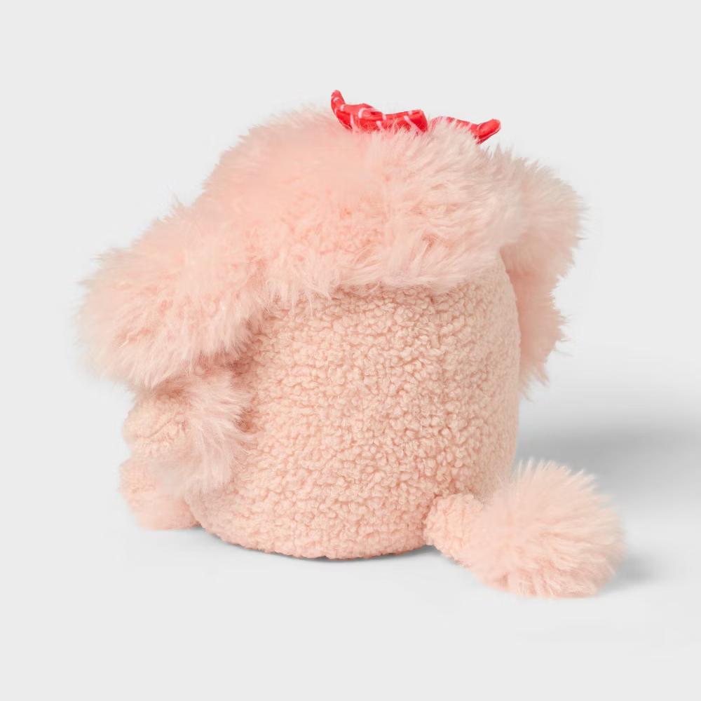 Poodle Kids' Mini Weighted Plush Throw Pillow Pink - Image 3