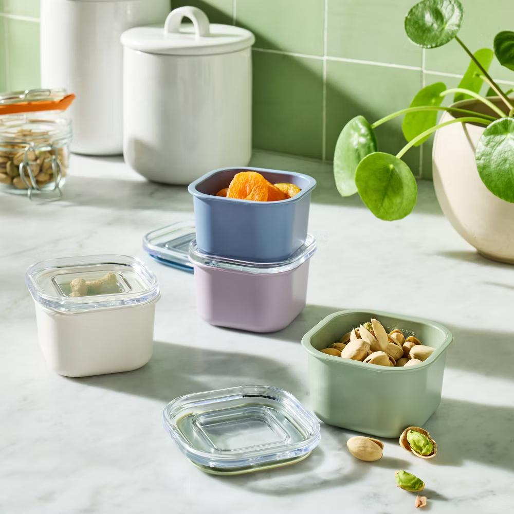 8pc (Set of 4) Condiment Food Storage Container Set - Image 2