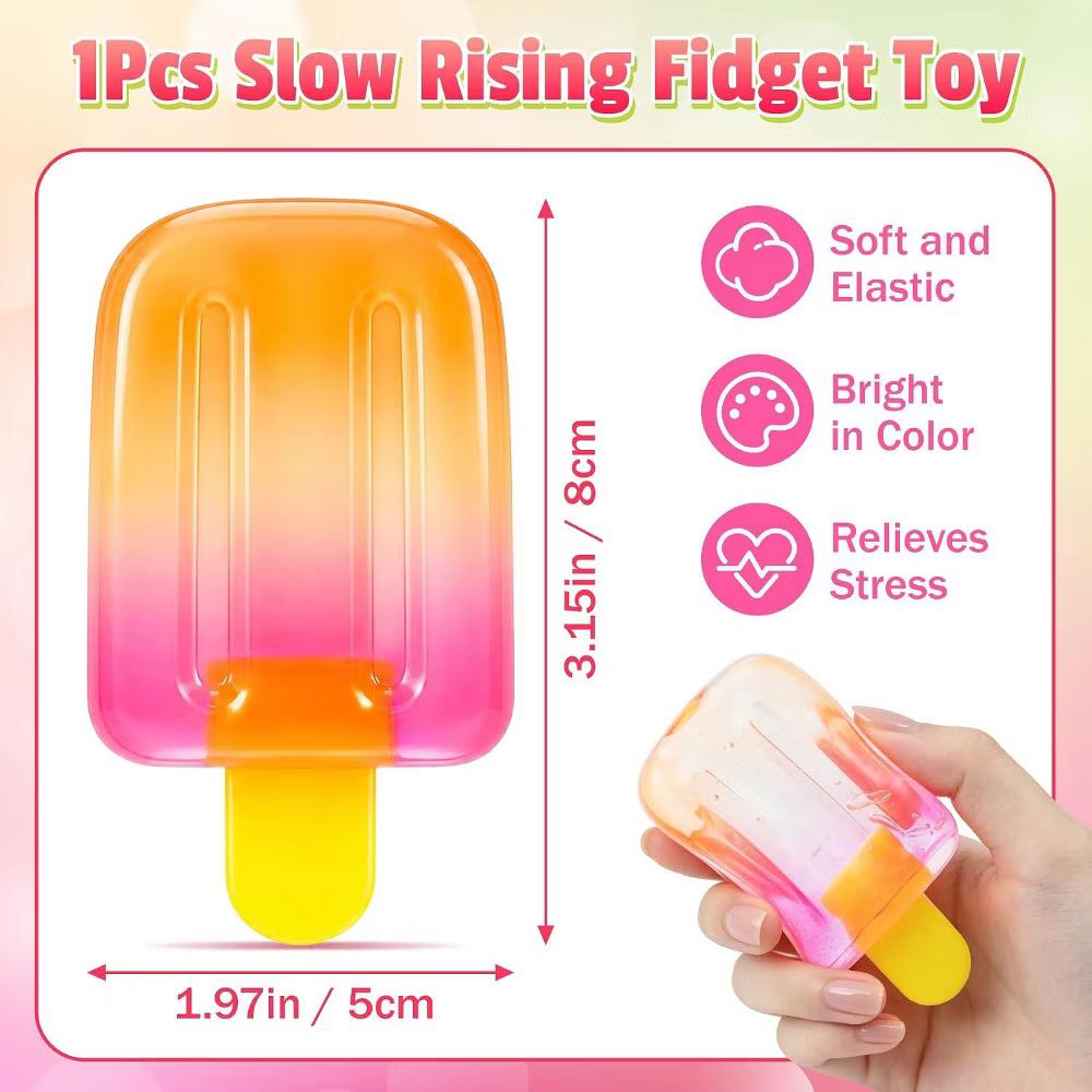 Link Popsicle Squishy, Slow Rise Sensory Fidget Toy (2PK) - Image 5