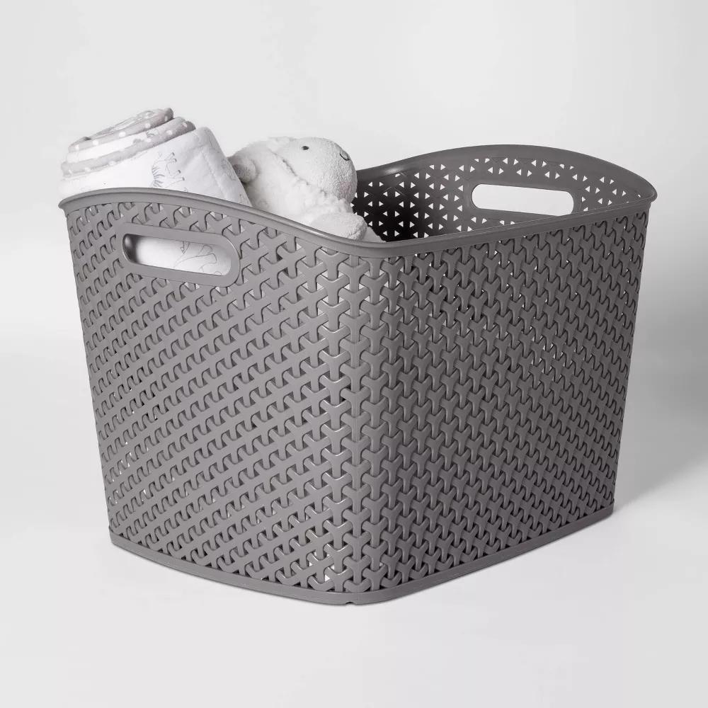 Y-Weave XL Curved Decorative Storage Basket - Image 16