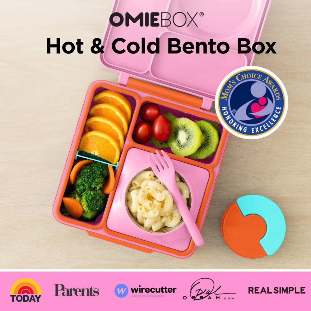 OMIEBox Insulated Bento Lunch Box with Leakproof Thermos Food Jar 3 Compartments - Image 51