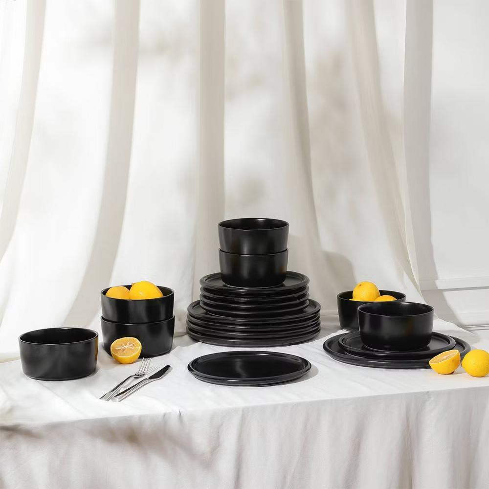 24pc Eden Stoneware Dinnerware Set - Image 24
