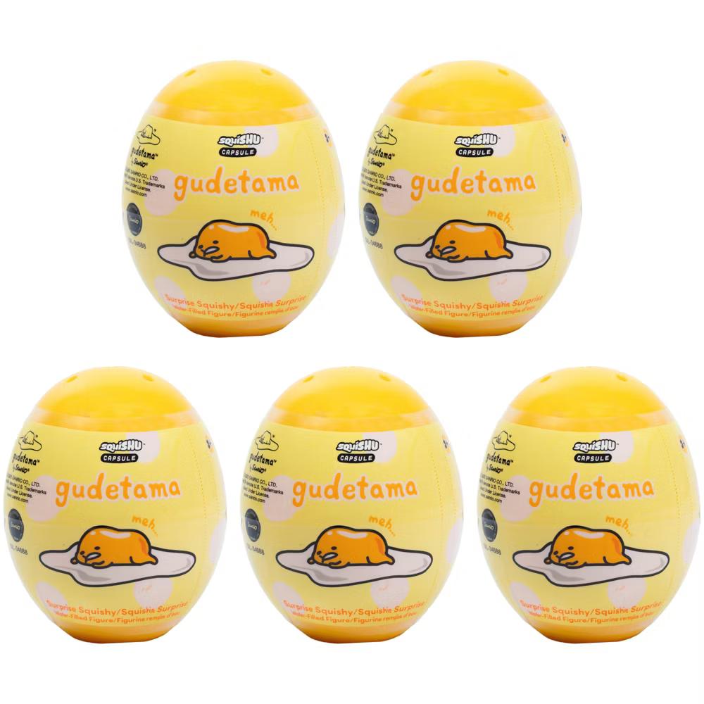 Capsule Gudetama SquiSHU Surprised Blind Toy Squishy Collectible Figurine Series 2 - Image 8