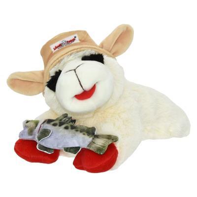 Lamb Chop Bass Pro Fishing Dog Interactive Plush Toy - White - Image 5