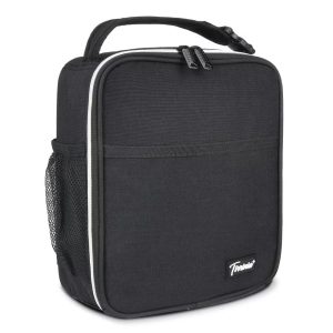 Small Insulated Lunch Bag for All Ages, Splash Proof Mini Portable Reusable Thermal Lunch Cooler Tote Bag, Upright Lunch Box