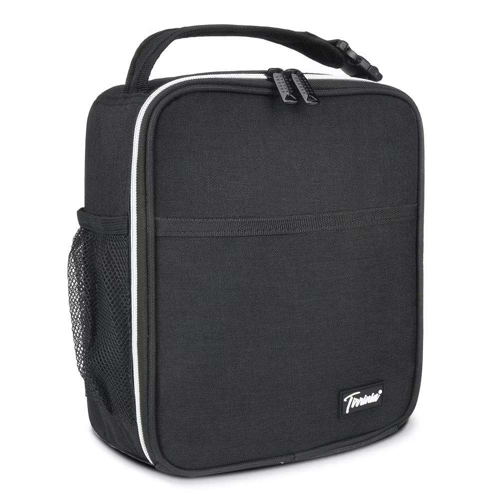 Small Insulated Lunch Bag for All Ages, Splash Proof Mini Portable Reusable Thermal Lunch Cooler Tote Bag, Upright Lunch Box