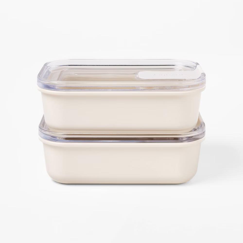 4pc (set of 2) 1c Meal Prep Food Storage Container Set - Image 6