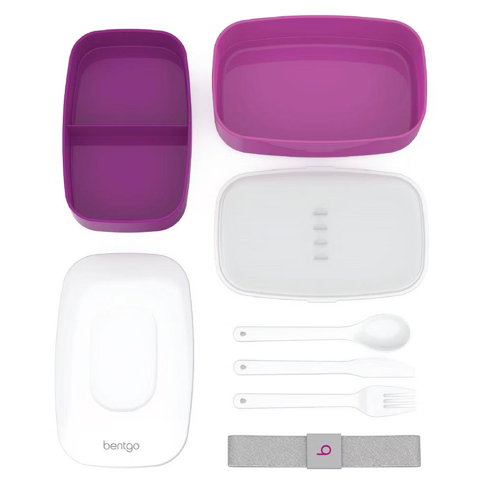 Classic All-in-One Stackable Lunch Box Container with Built in Flatware - Image 28