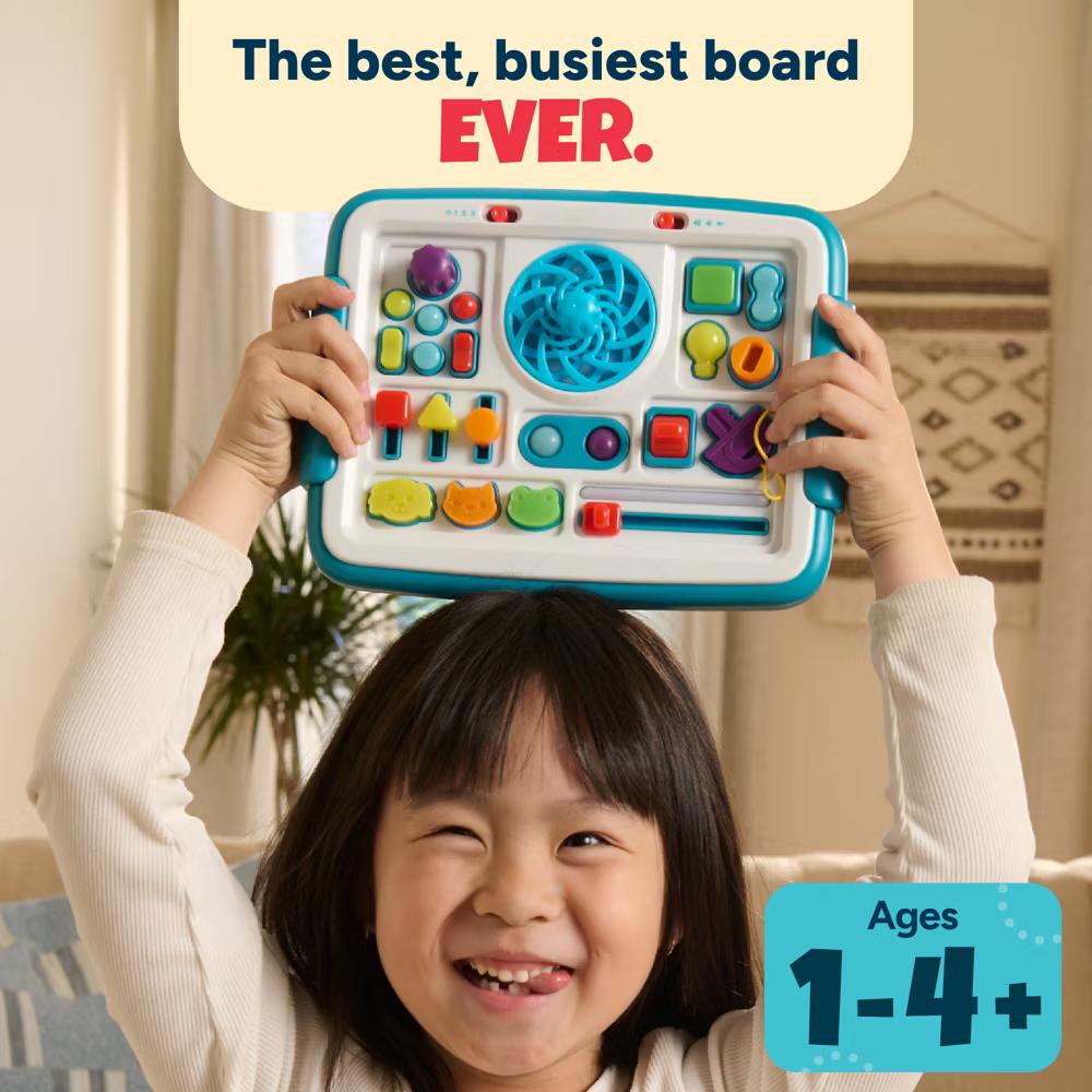 Explore & Glow Busy Board – Interactive Toddler Activity Board with Lights, Sounds, Switches and 3 Play Modes, Ages 1-4+ - Image 8