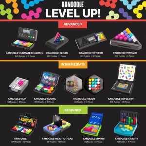 Kanoodle Extreme Brain-Busting Puzzles 12pc: Creative Thinking & Problem Solving Game