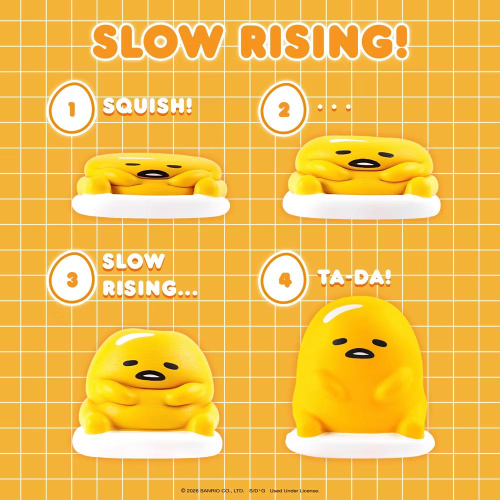 SquiSHU Buddy Characters Official Merchandise Soft Toy Squishy Jumbo Size Collectible - Gudetama - Image 8