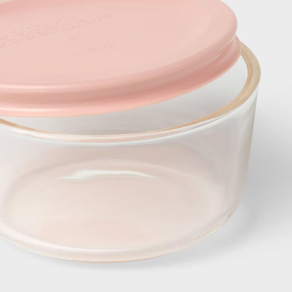 8pc (Set of 4) Round Glass Food Storage Container Set - Image 7