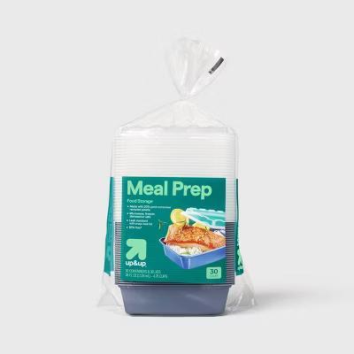 38oz 60pc Meal Prep Food Storage Containers - Rectangle - 4.75 cup single compartment - 30pk - Image 2