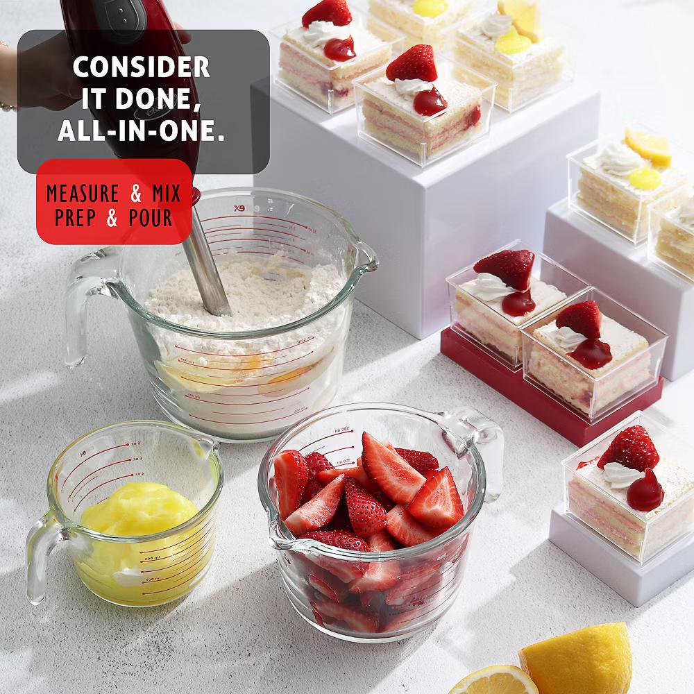 JoyTable Glass Measuring Cups Set, Liquid Measuring Cups, Glass Measuring Cup Set - Image 8