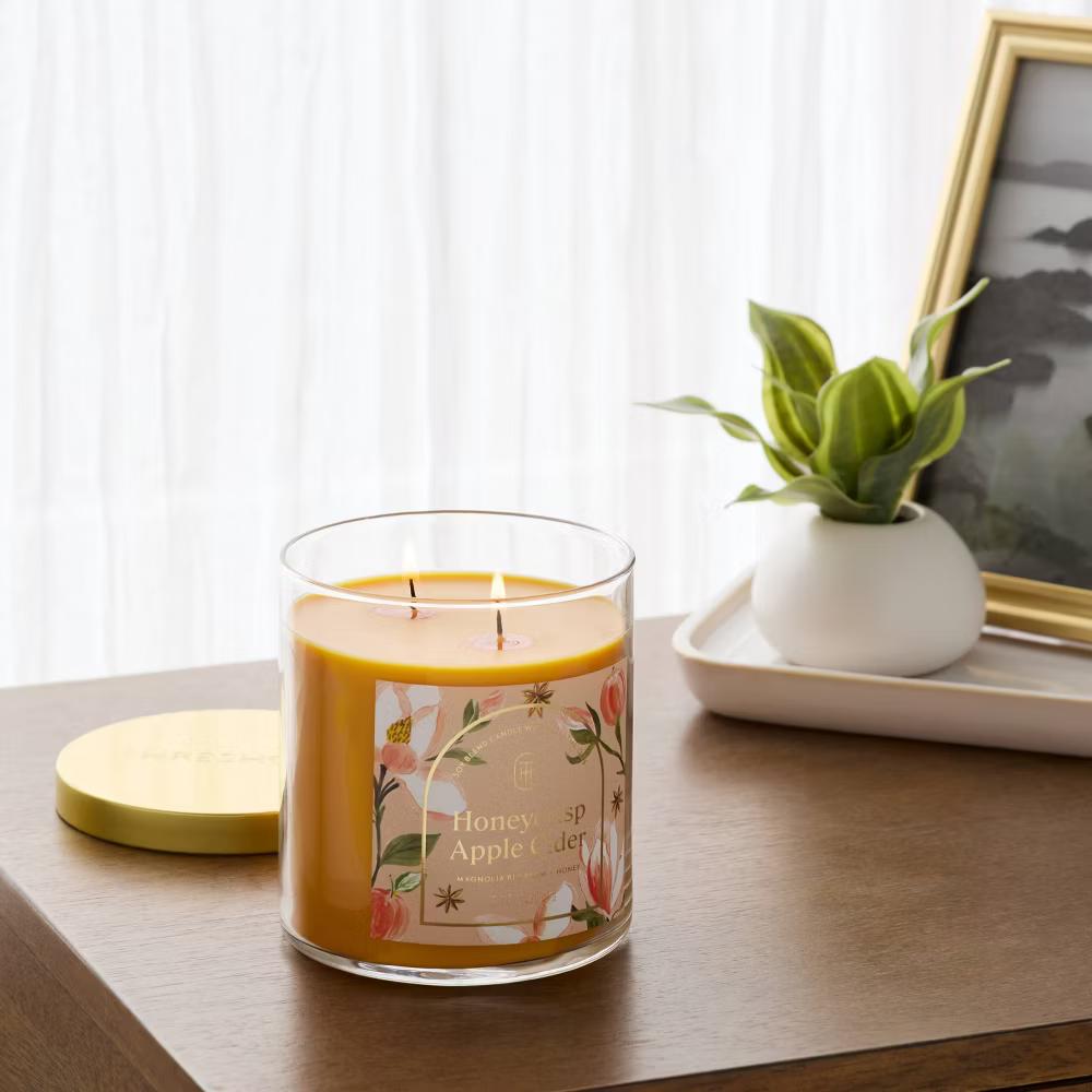 2 Wick Glass Jar Candle with Lid 15.1oz - Image 27