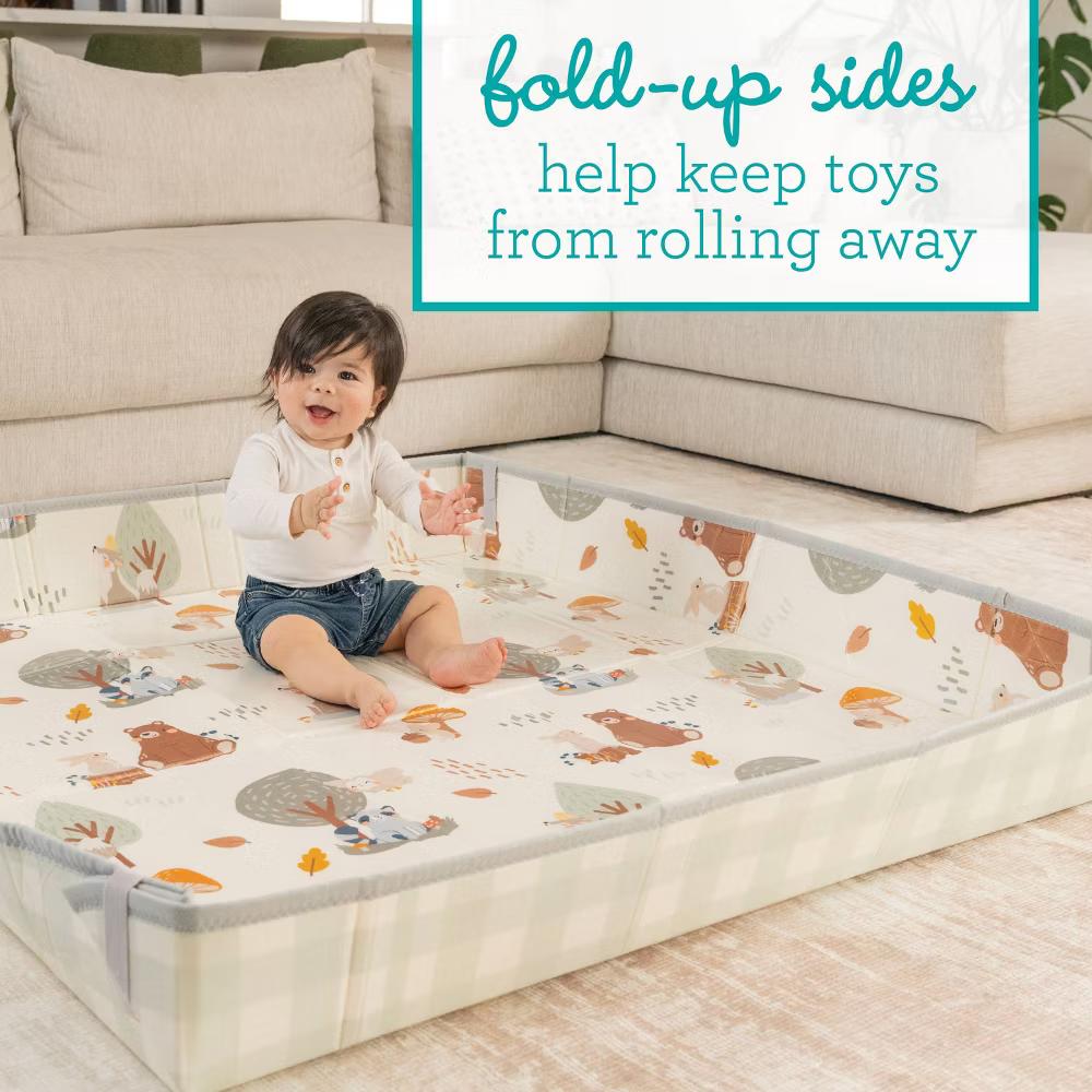 Infantino Foldable Soft Foam Playmat - Woodland - Image 3
