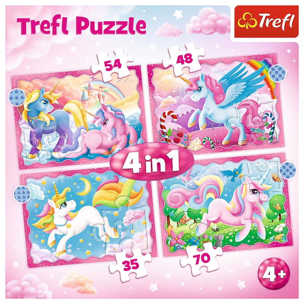 Preschool 4 in 1 Puzzle - Unicorns and Magic - Image 4