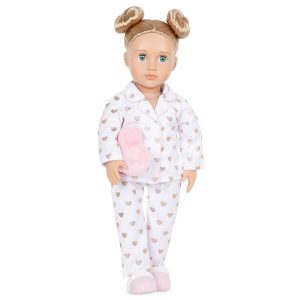 Serenity with Heart Polka Dot Pajama Outfit 18" Slumber Party Doll
