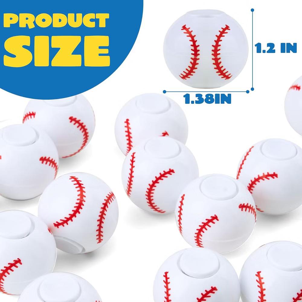 36 Pack Baseball Fidget Spinners for Kids Party Favors, Stress Balls, Goodie Bags Stuffers, Classroom Treasure Box Toys,School Reward - Image 5